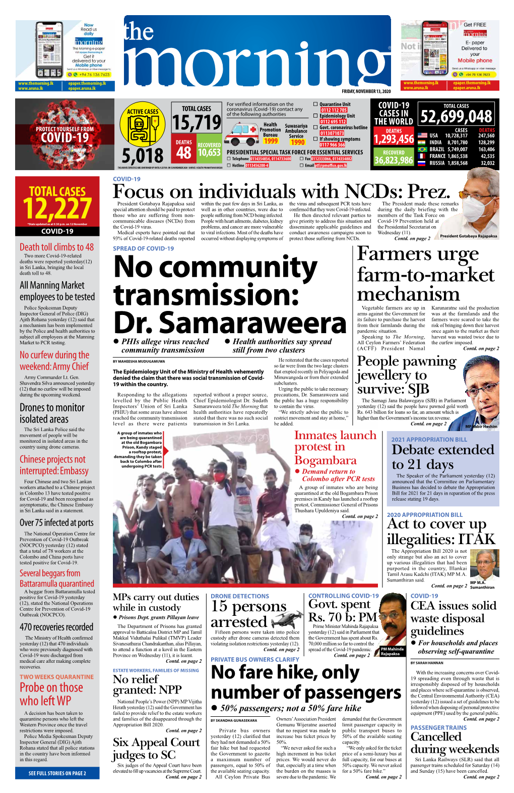 No Community Transmission: Dr. Samaraweera