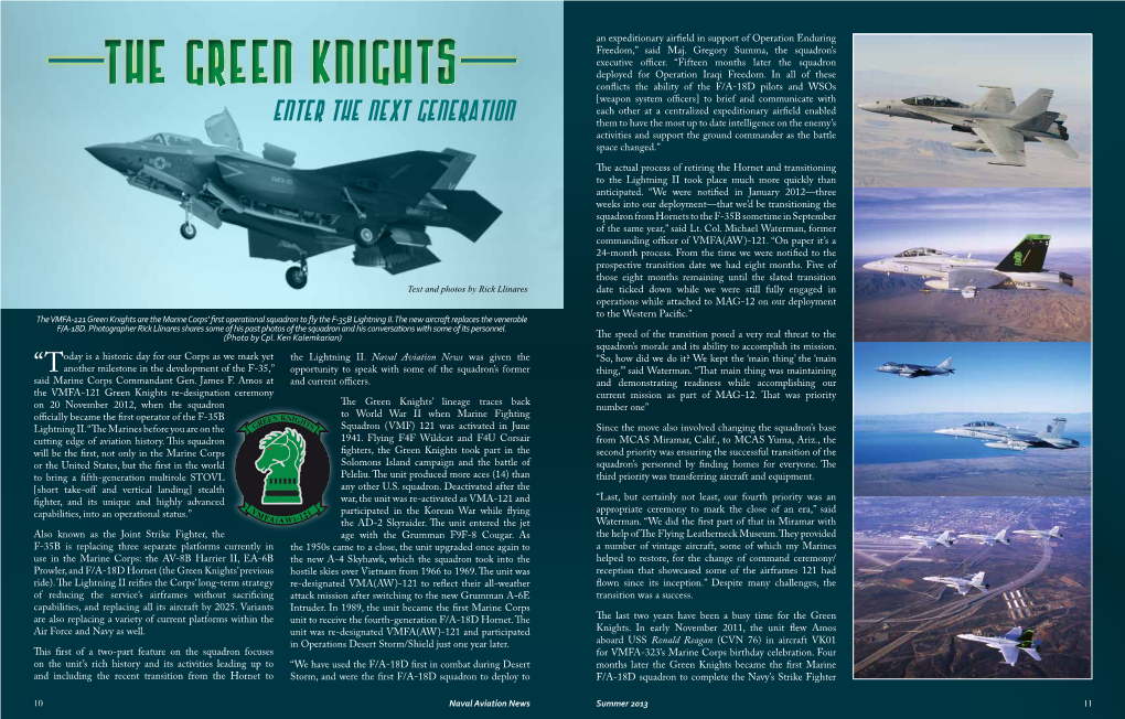 The Green Knights Deployed for Operation Iraqi Freedom