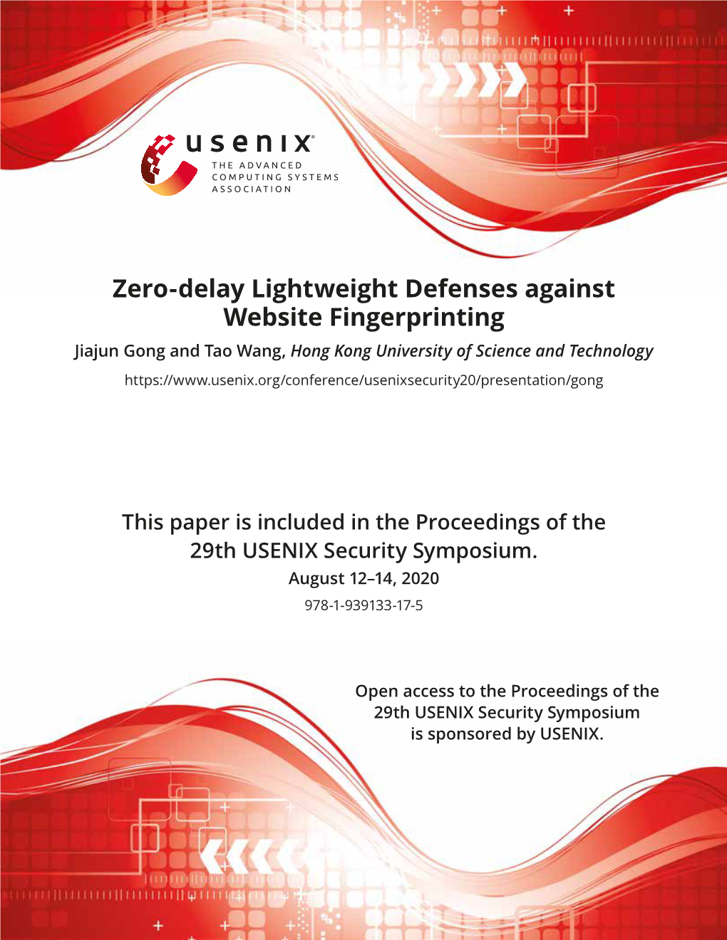 Zero-Delay Lightweight Defenses Against Website Fingerprinting