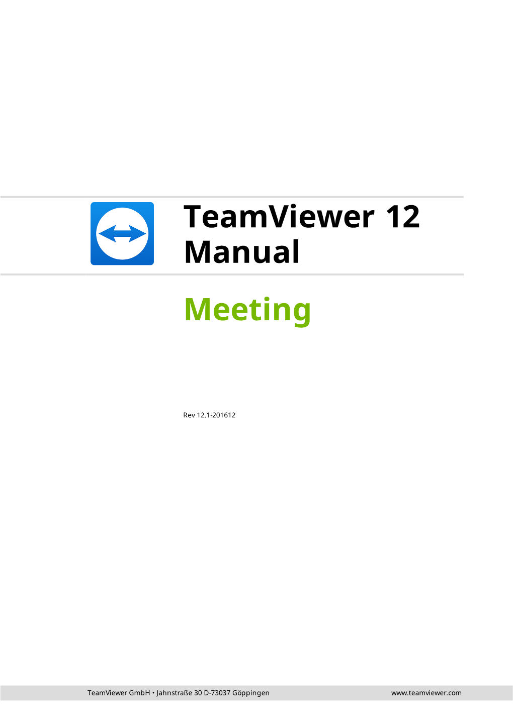 Teamviewer Manual – Meeting