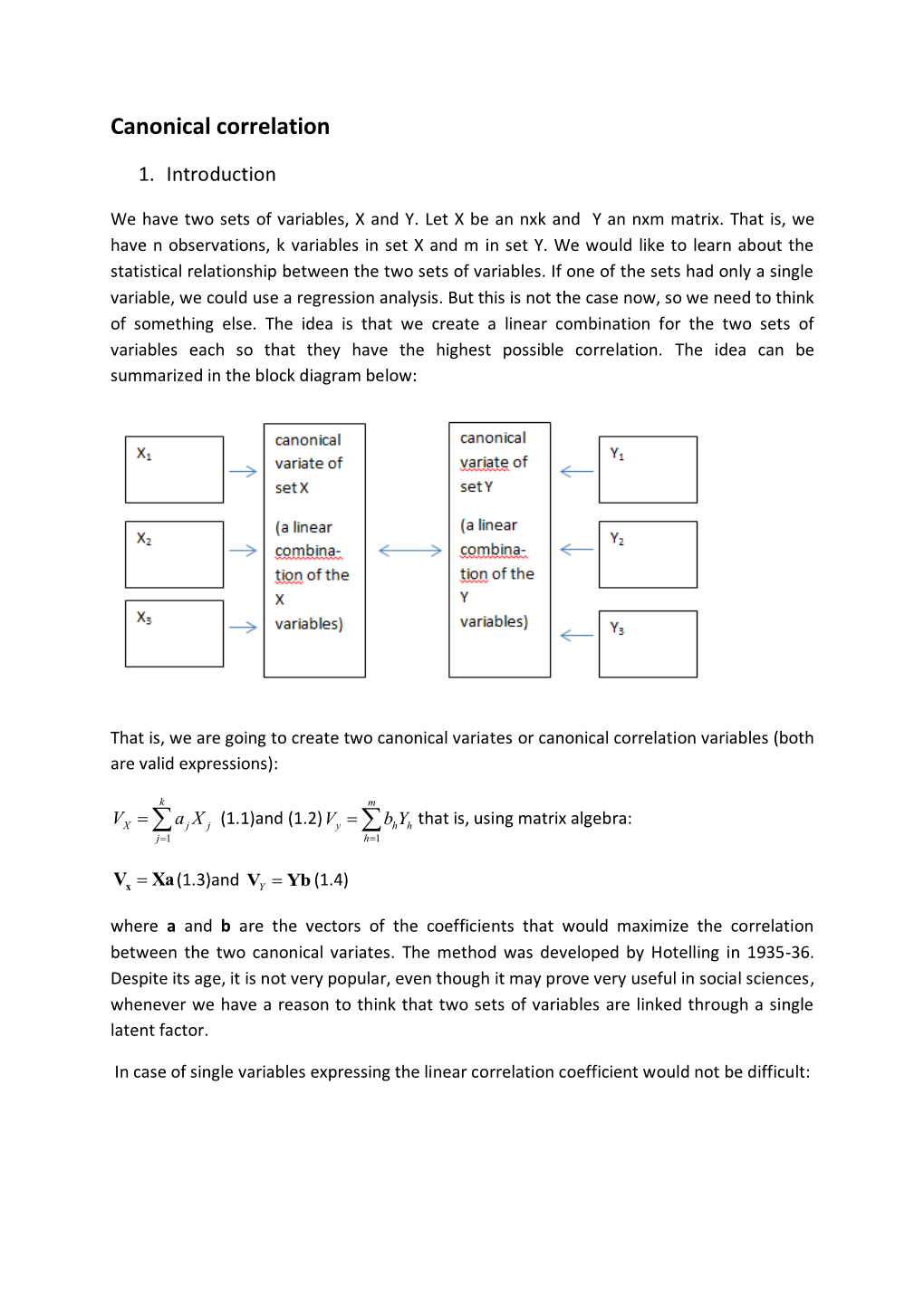 Canonical Correlation