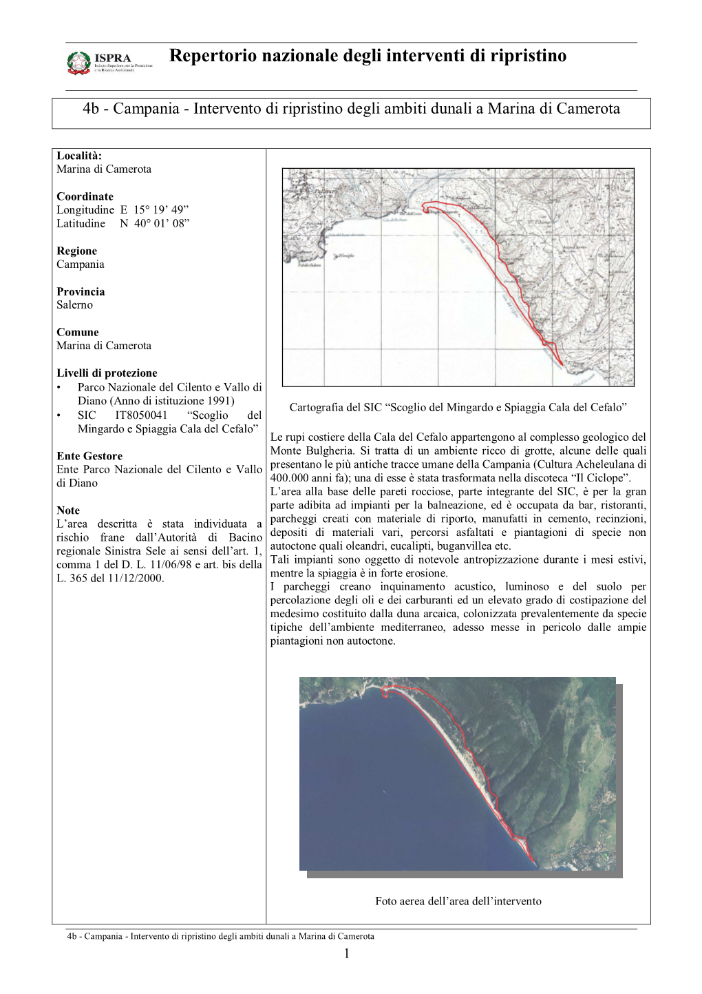 Repertorio Nazionale Degli Interventi Di Ripristino