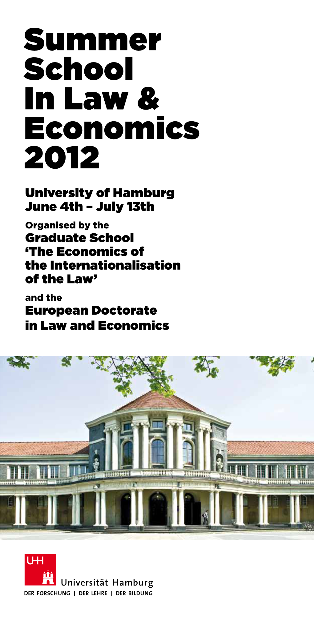 Summer School in Law & Economics 2012