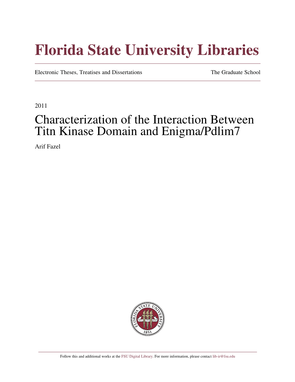 Characterization of the Interaction Between Titin Kinase Domain And