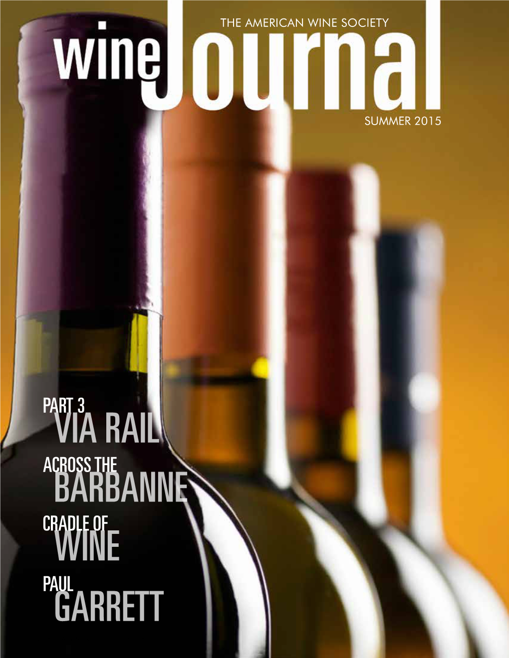 Summer 2015 Wine Journal