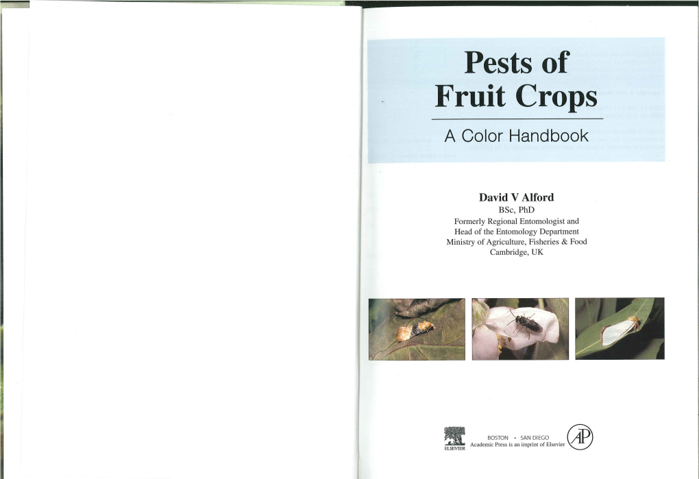 Pests of Fruit Crops a Color Handbook