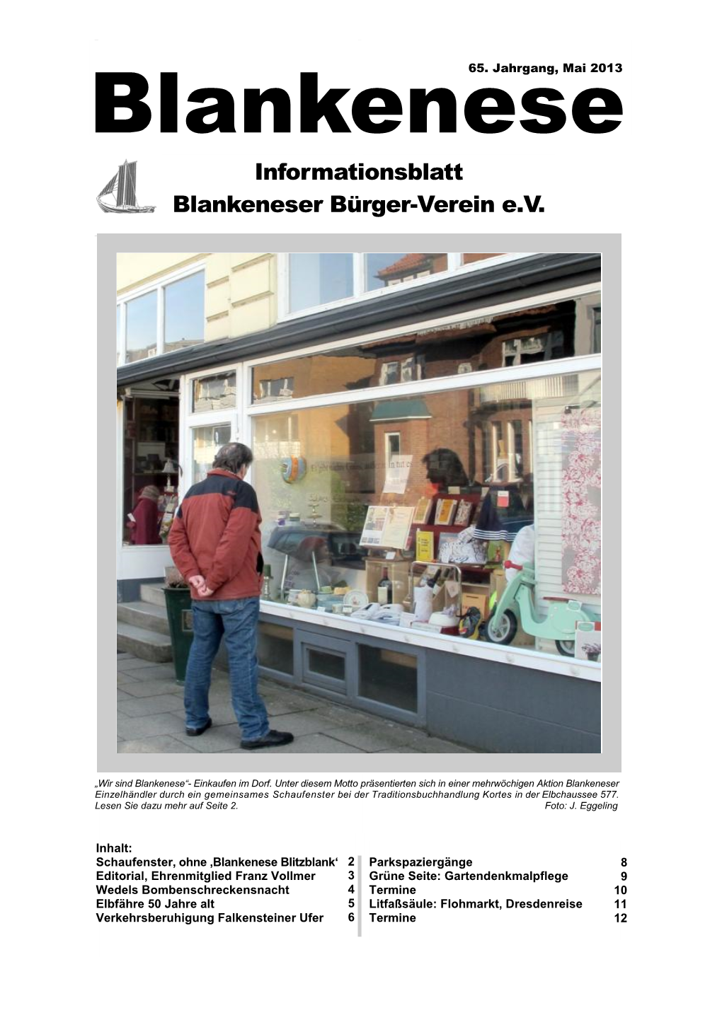 Informationsblatt Blankeneser Bürger-Verein E.V
