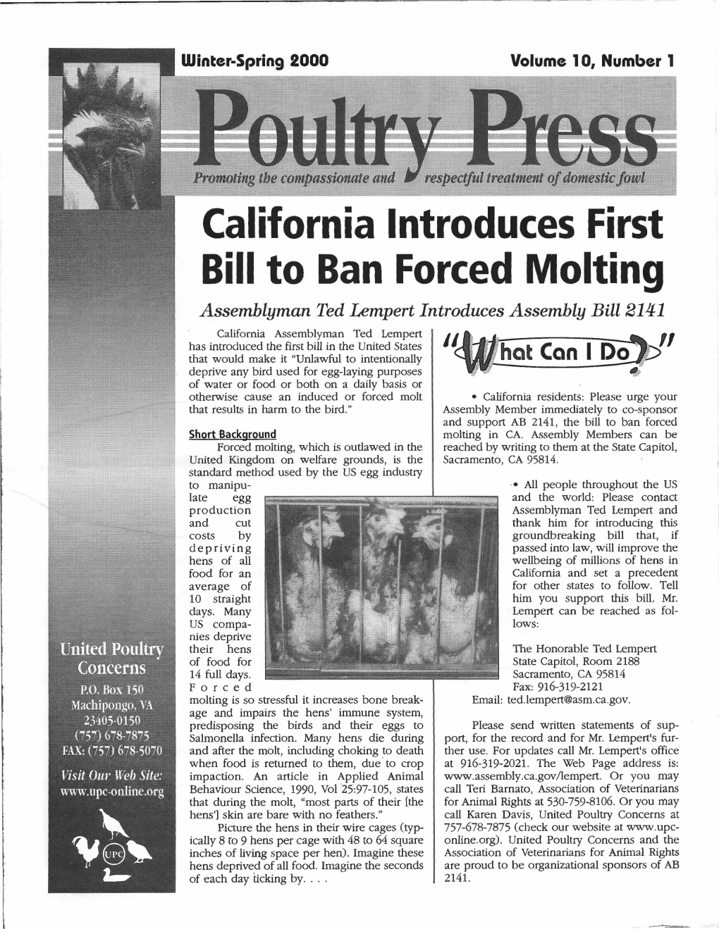 UPC Winter-Spring 2000 Poultry Press