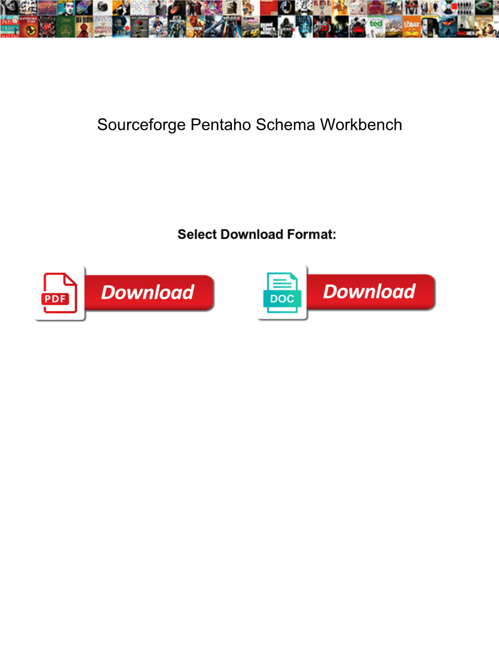 Sourceforge Pentaho Schema Workbench