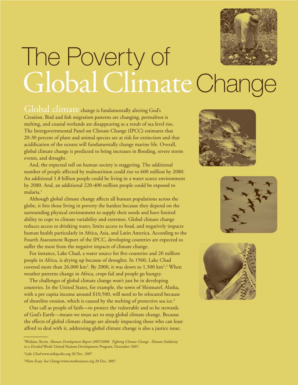 The Poverty of Global Climate Change