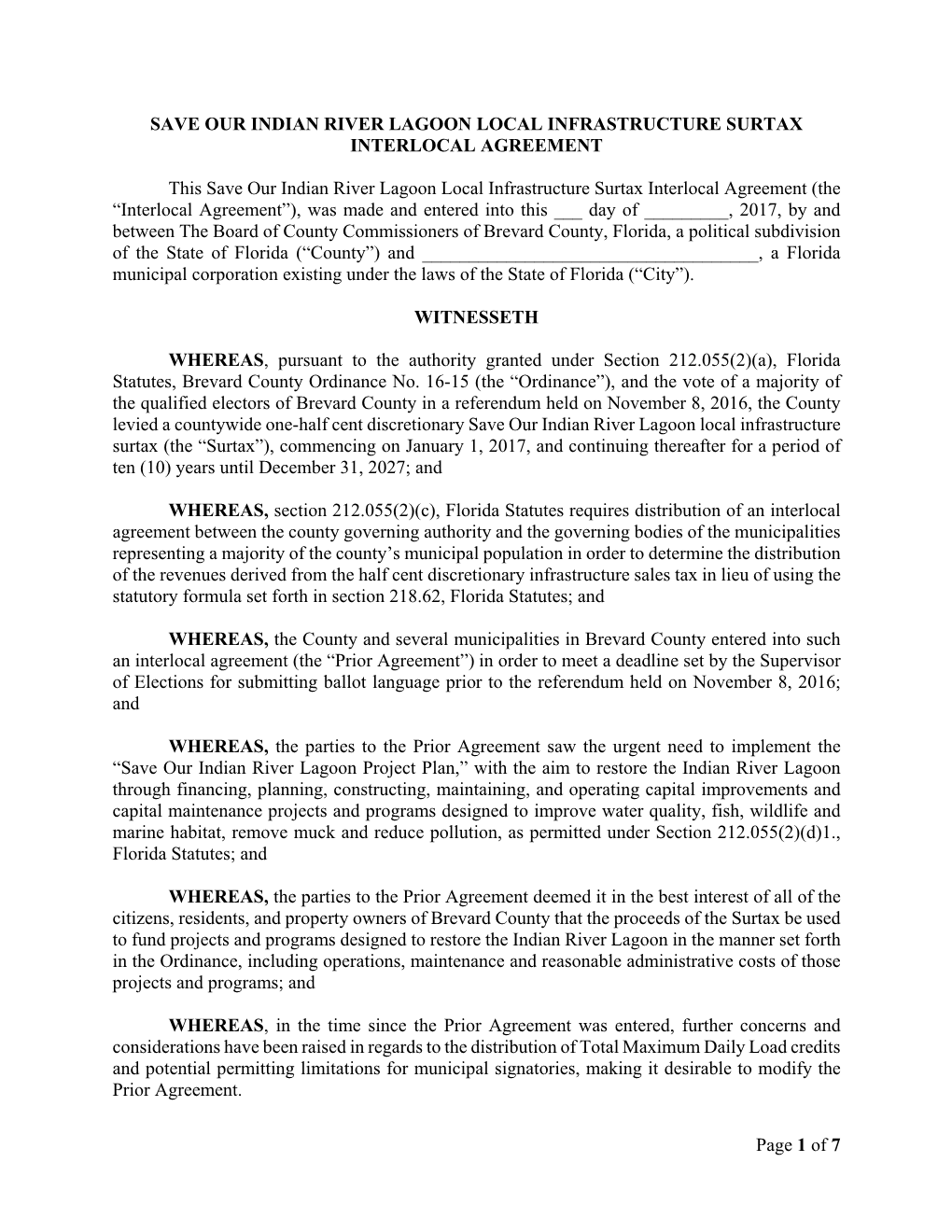 Page 1 of 7 SAVE OUR INDIAN RIVER LAGOON LOCAL