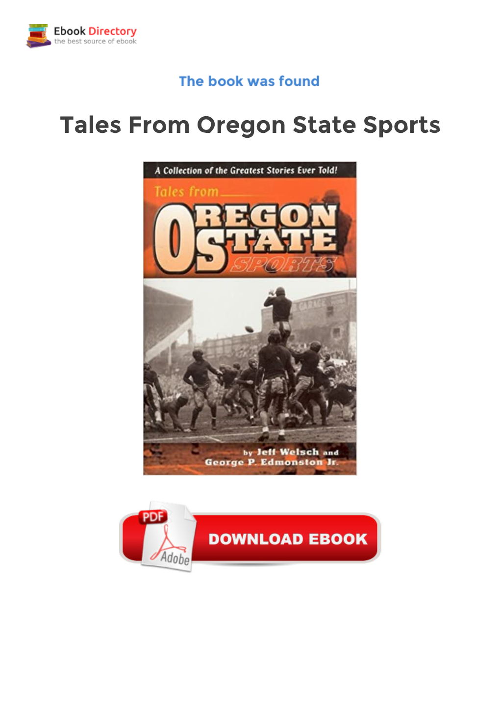 Free Ebook Library Tales from Oregon State Sports