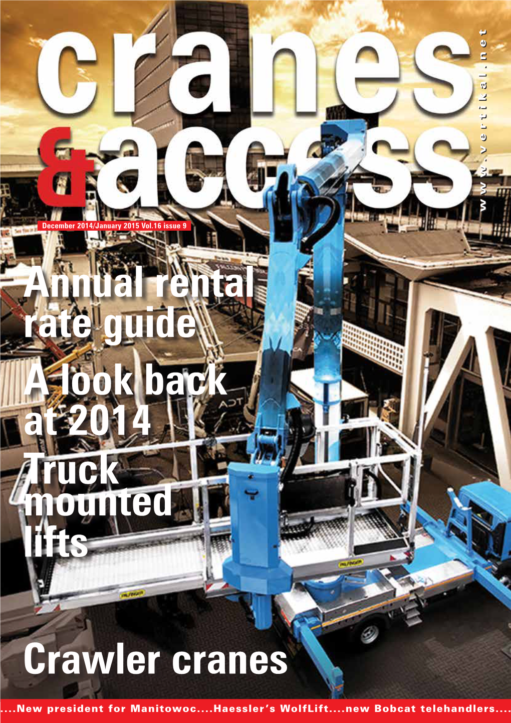 Annual Rental Rate Guide a Look Back at 2014 Truck Mounted Lifts Crawler