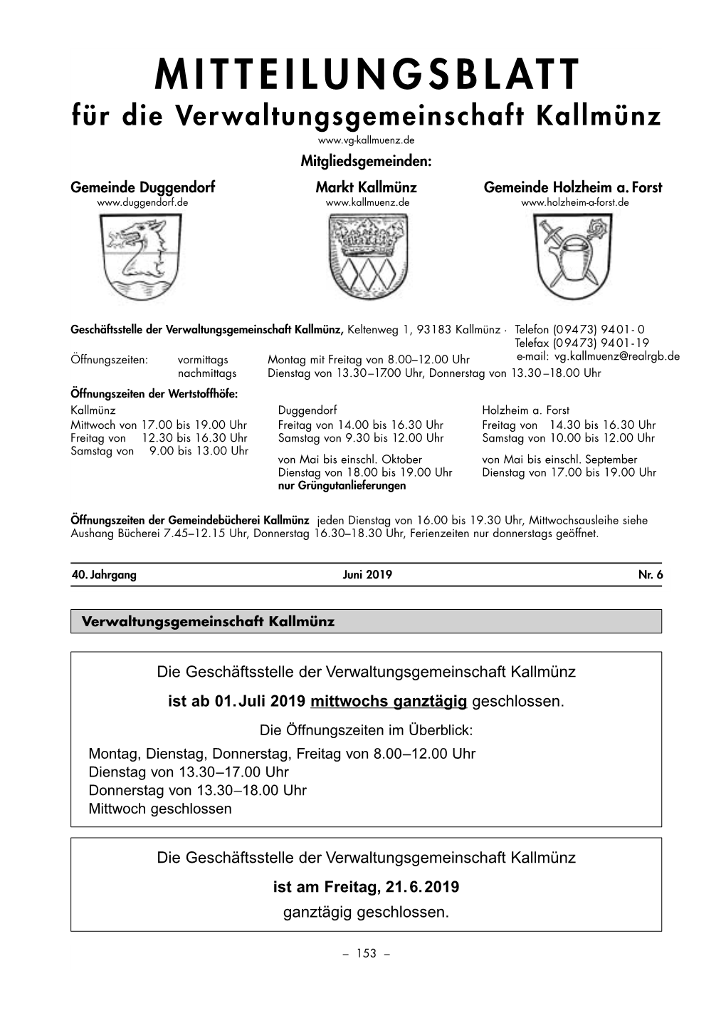 1906 Mitteilungsblatt Juni 2019.Pdf