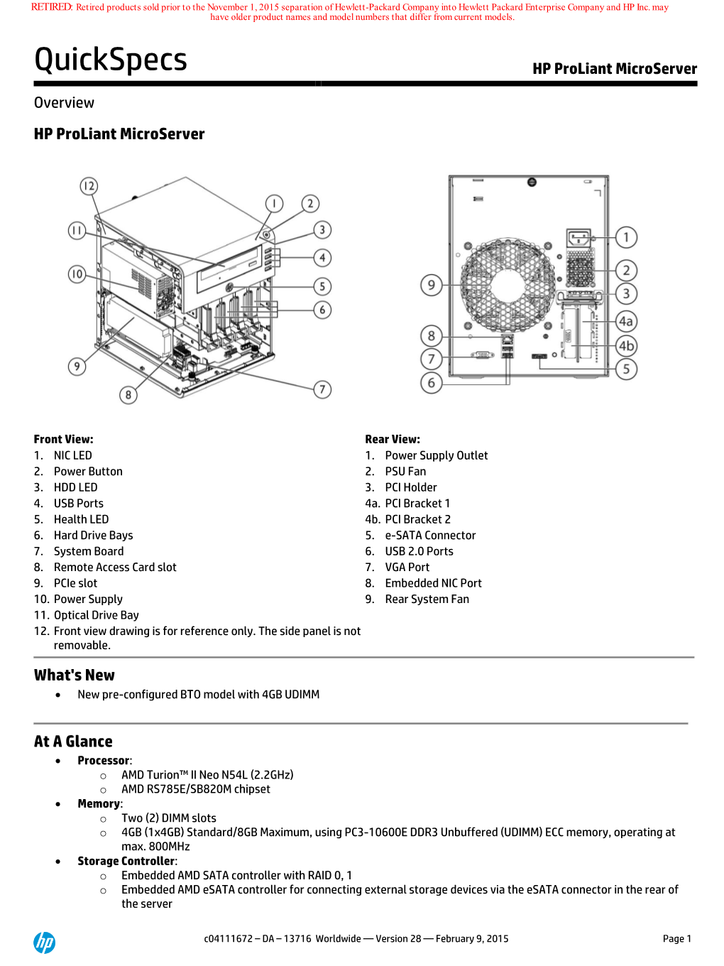 HP Proliant Microserver