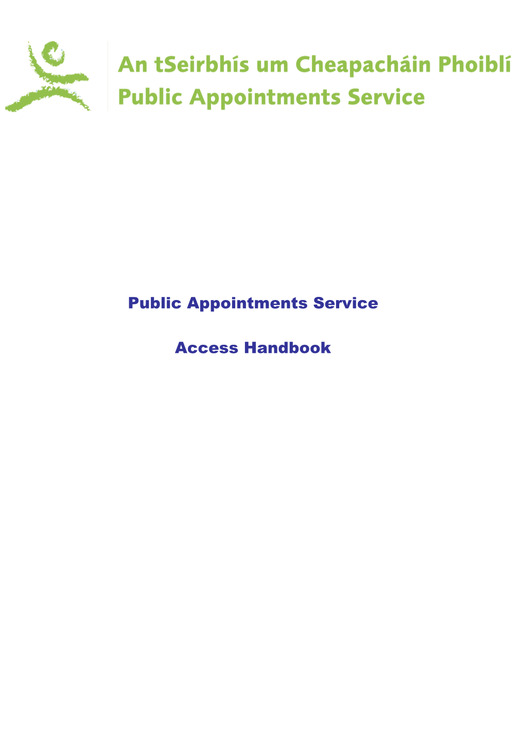 Public Appointments Service Access Handbook