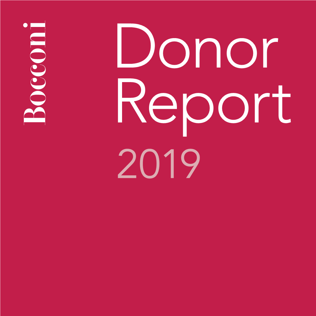 Donor Report 2019