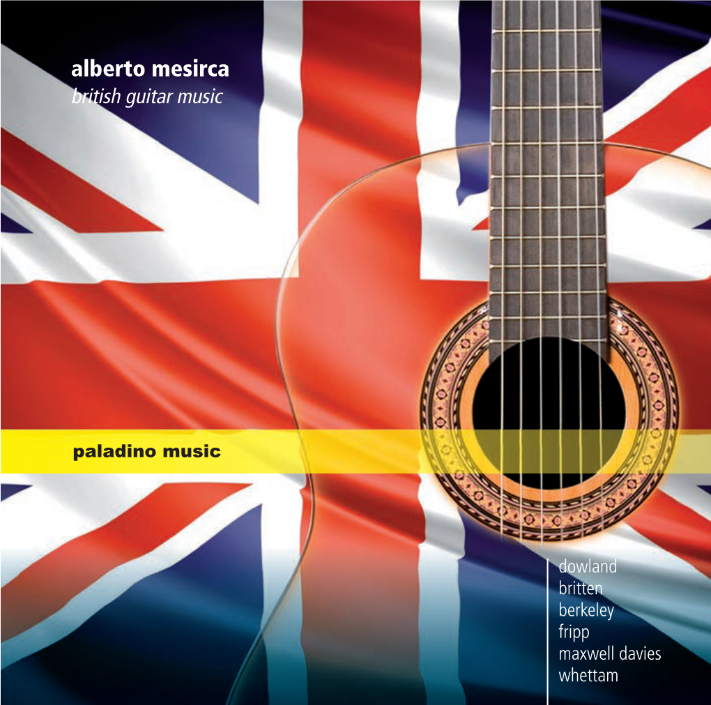Alberto Mesirca British Guitar Music