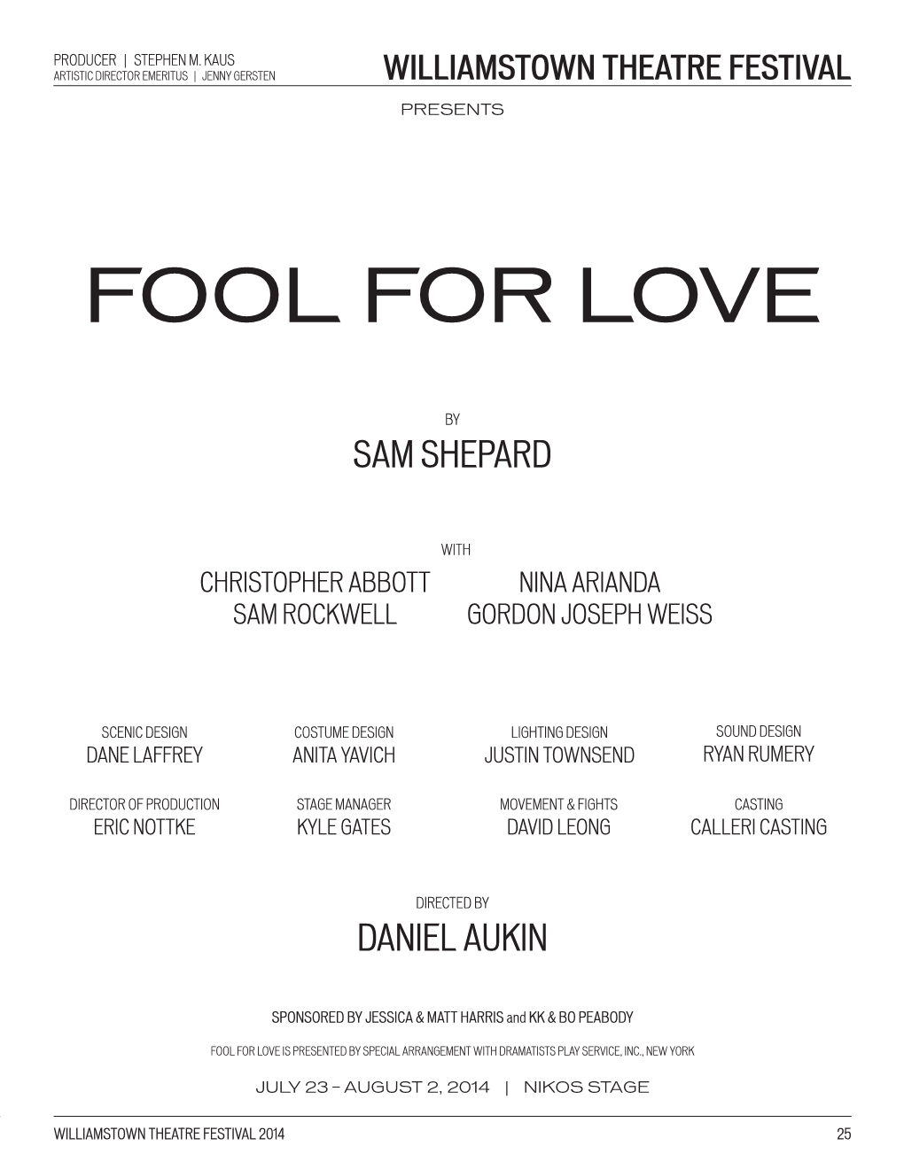 Fool for Love