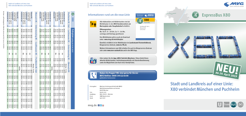 Expressbus X80 Stadt Und Landkreis Auf Einer Linie