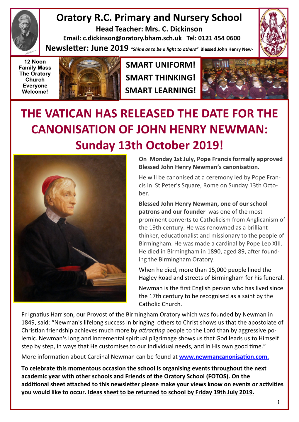 The Vatican Has Released the Date for the Canonisation