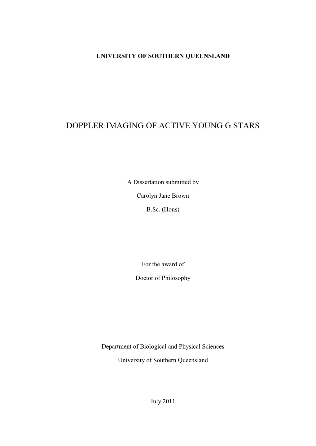 Doppler Imaging of Active Young G Stars