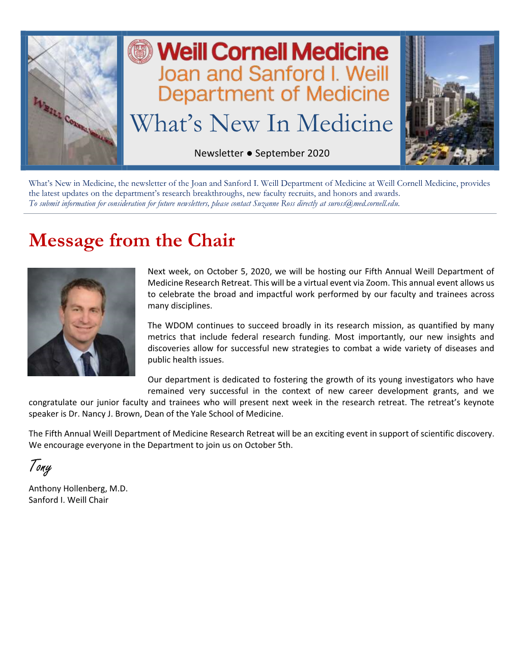 What's New in Medicine