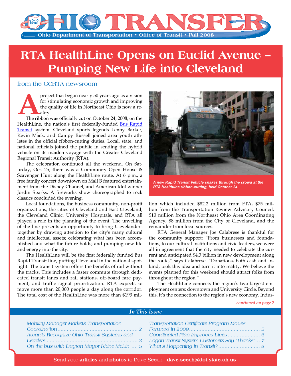 RTA Healthline Opens on Euclid Avenue – Pumping New Life Into Cleveland from the GCRTA Newsroom