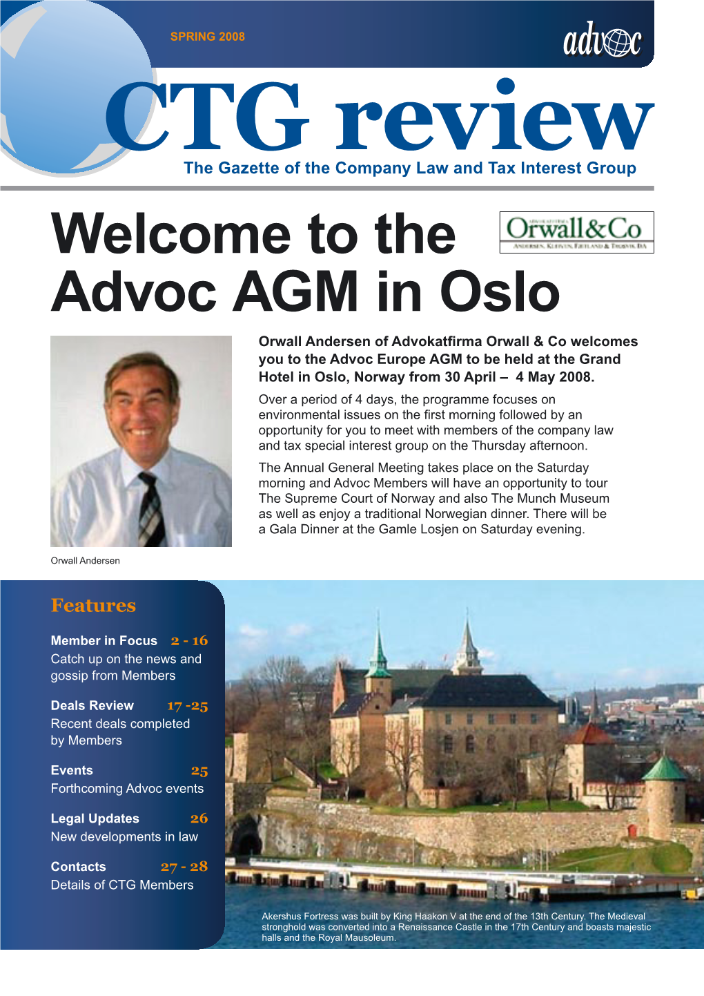 Welcome to the Advoc AGM in Oslo