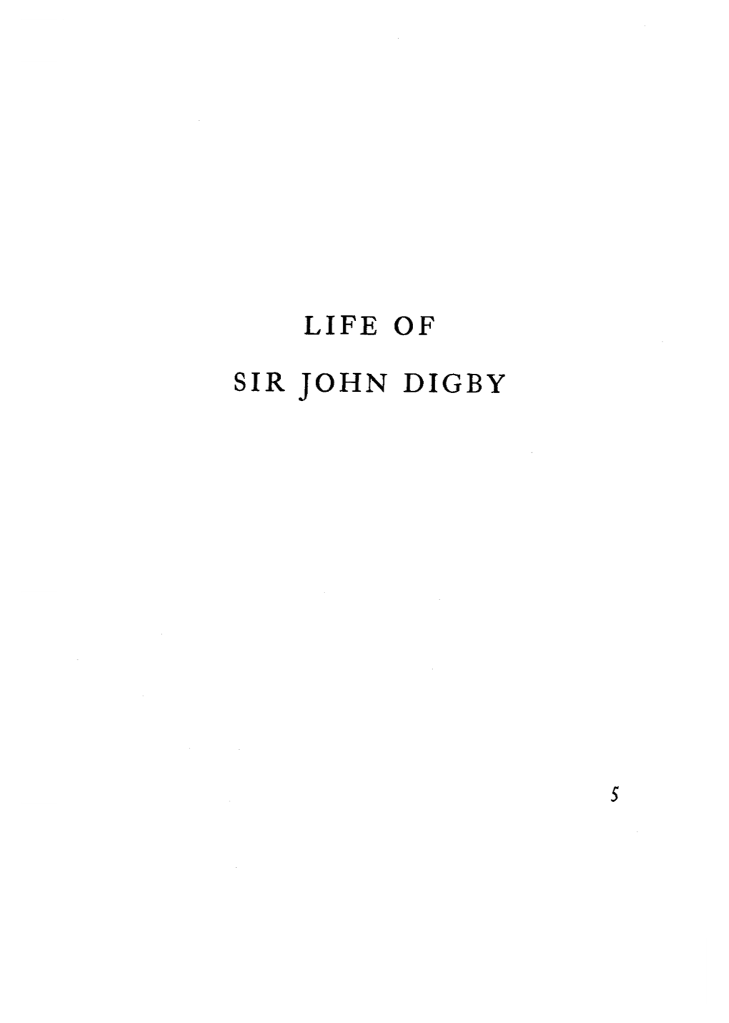 Life of Sir John Digby (1605–1645)