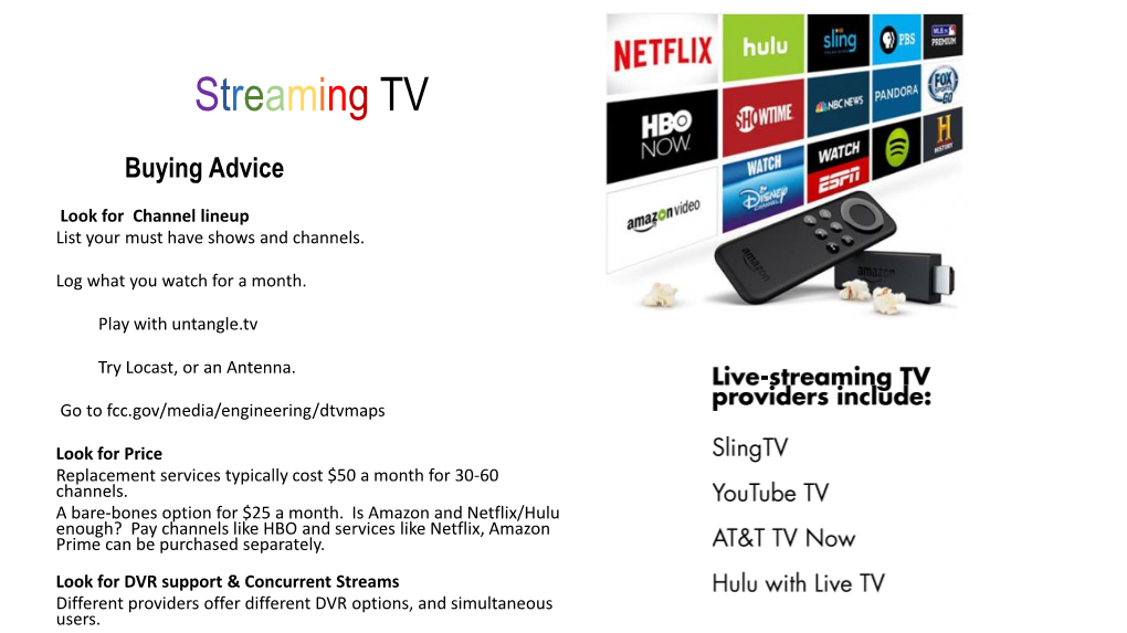 Streaming TV