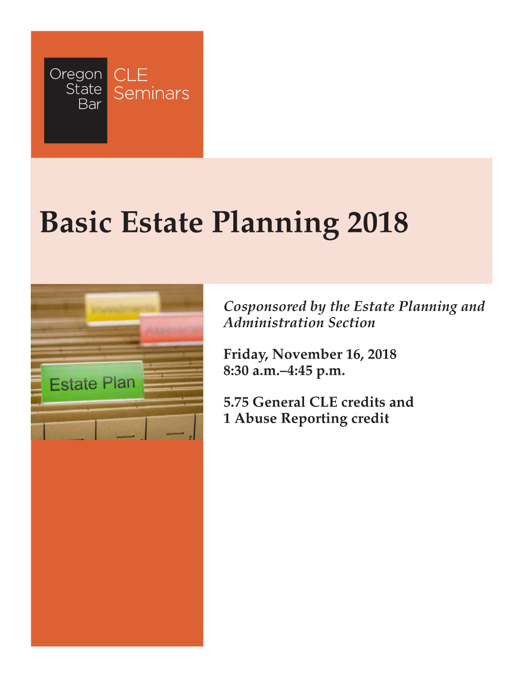 Basic Estate Planning 2018