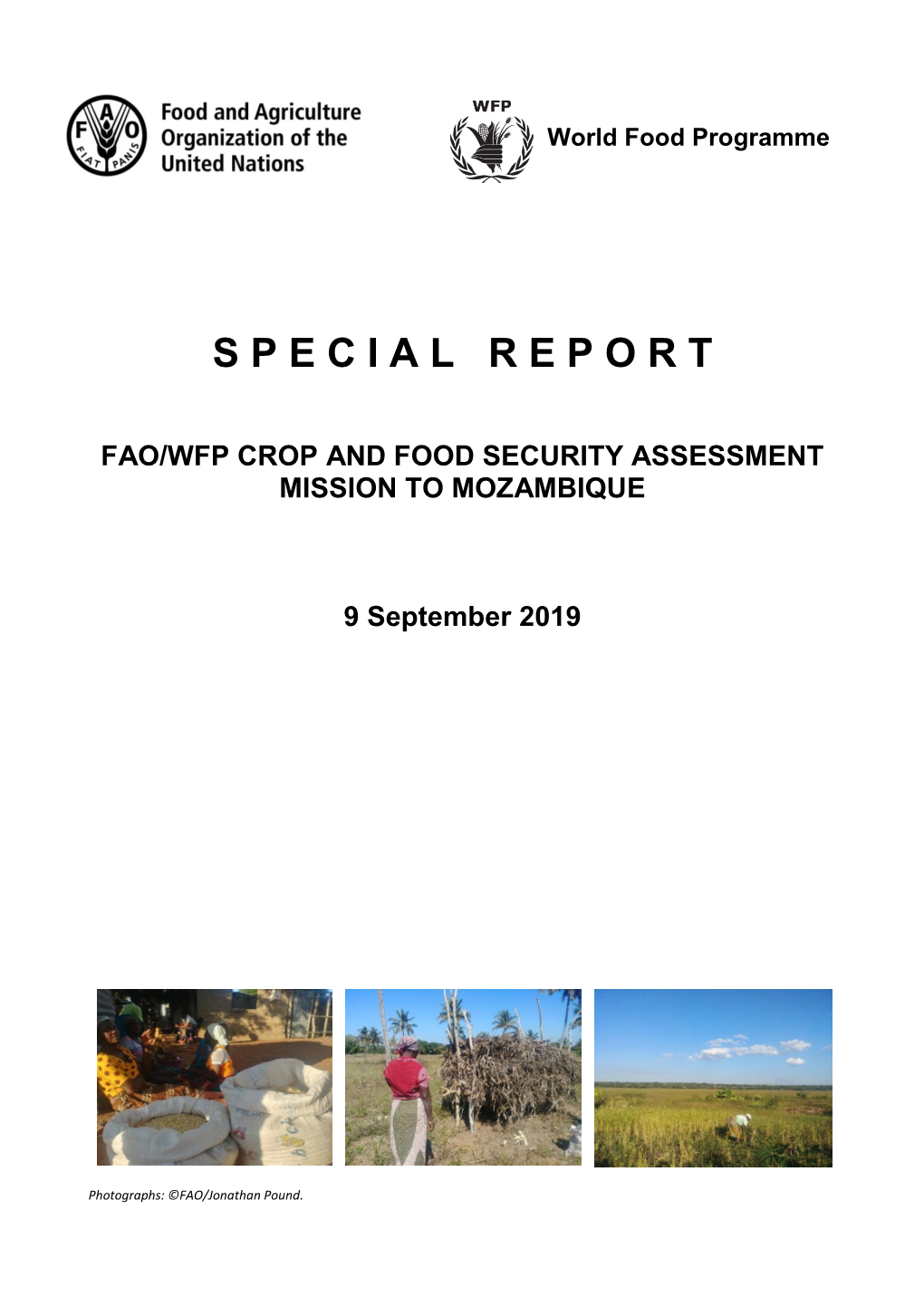 Fao/Wfp Crop and Food Security Assessment Mission to Mozambique