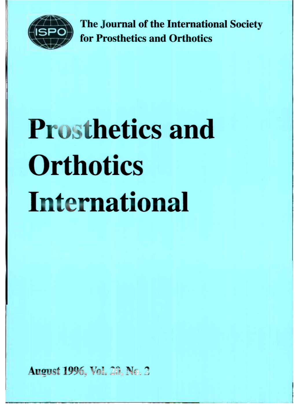 Prosthetics and Orthotics International