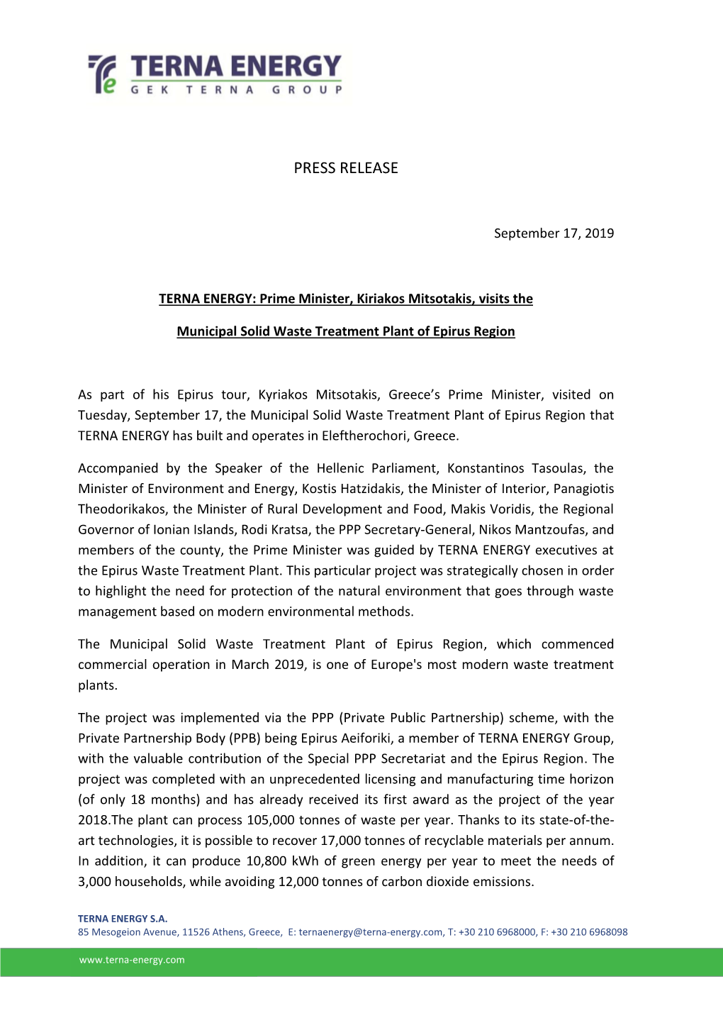 Press Release