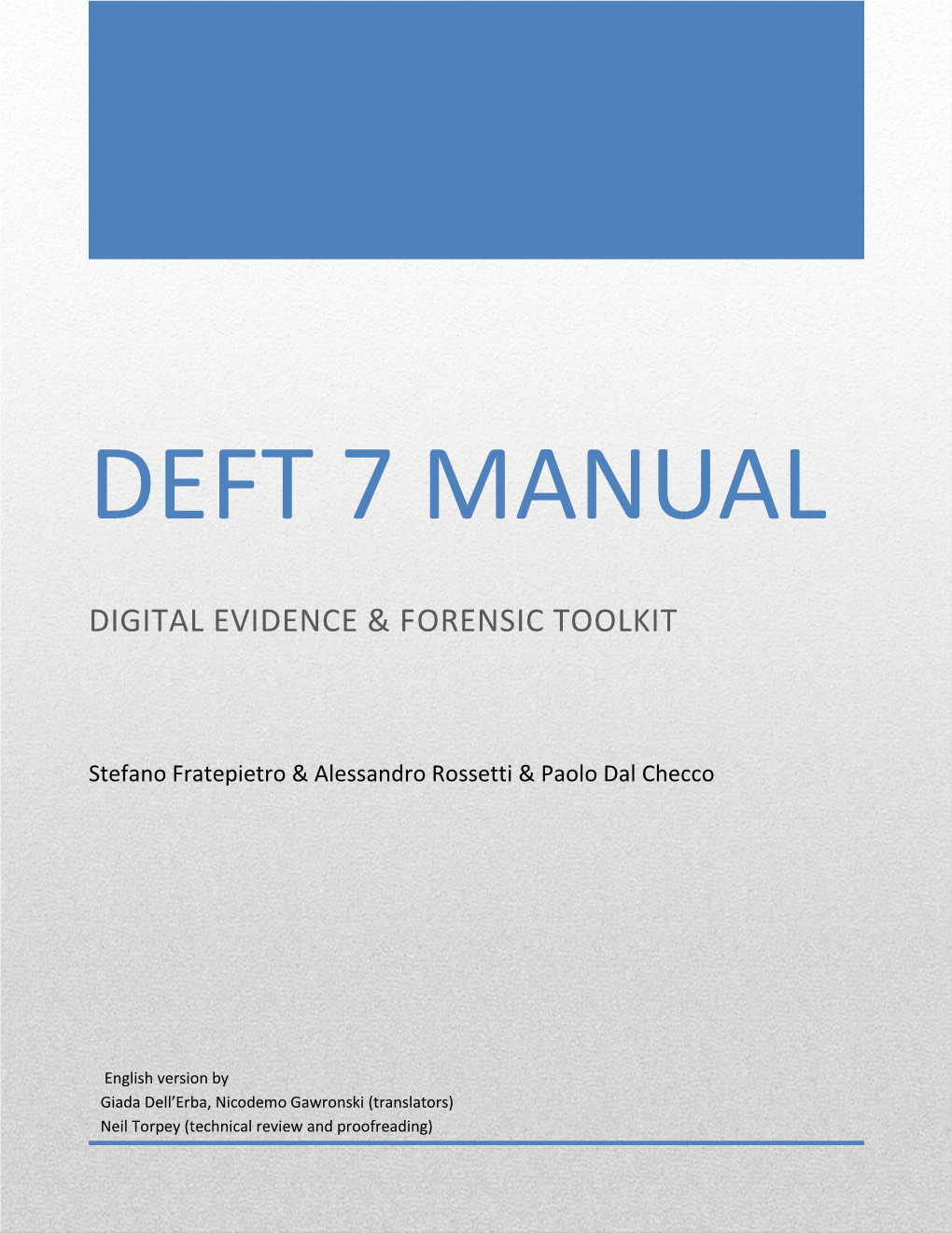 Deft 7 Manual