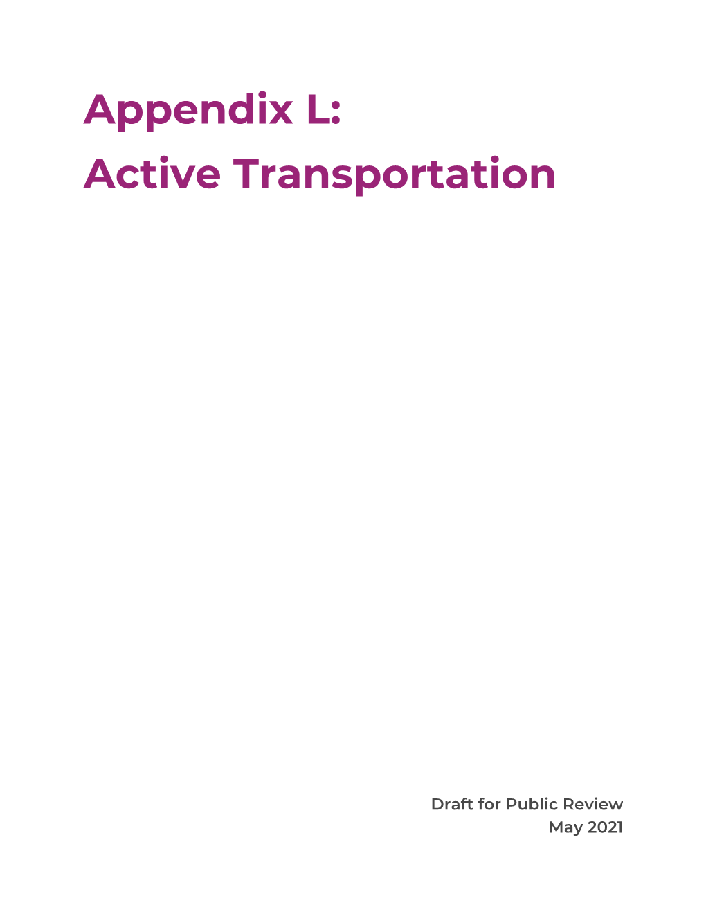 Active Transportation