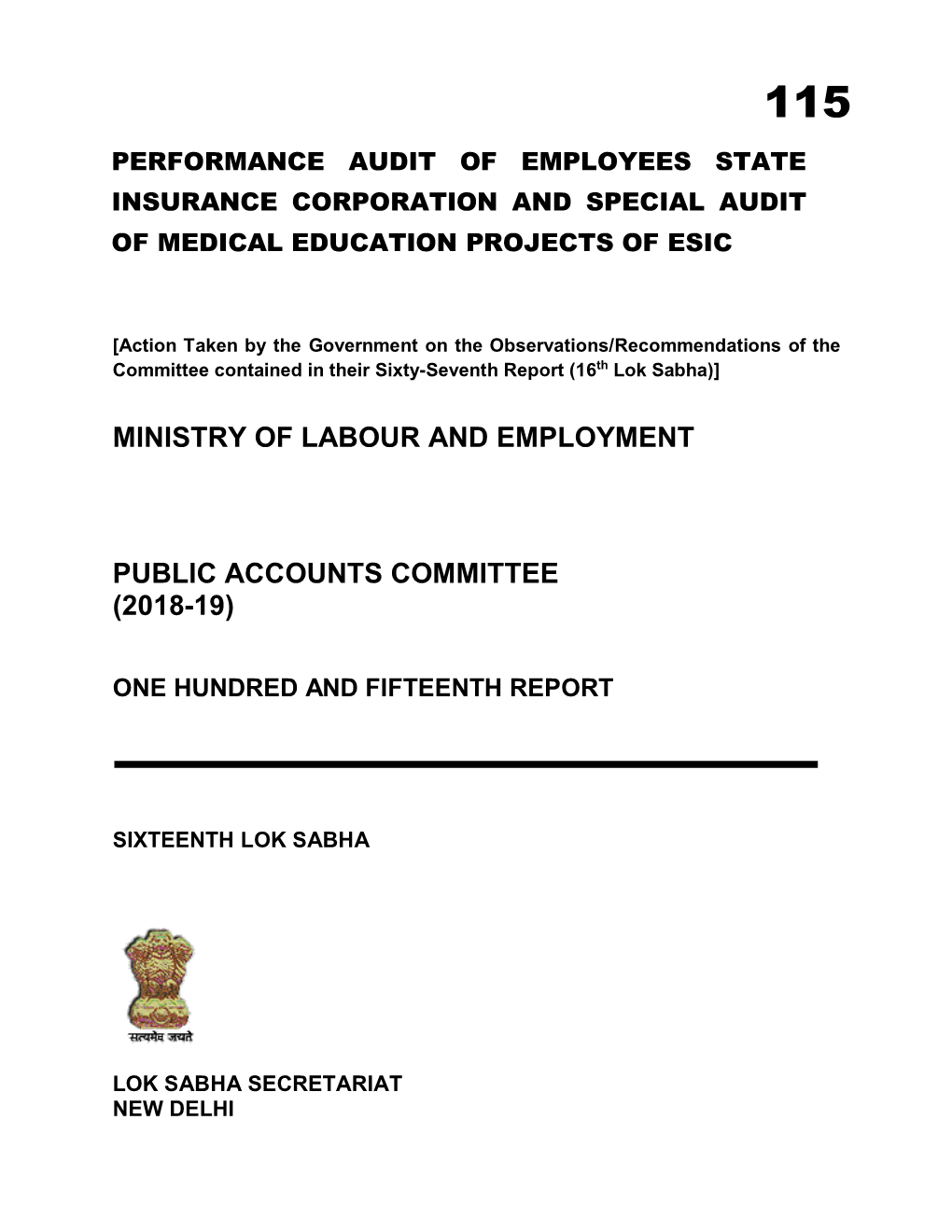 Ministry of Labour and Employment Public