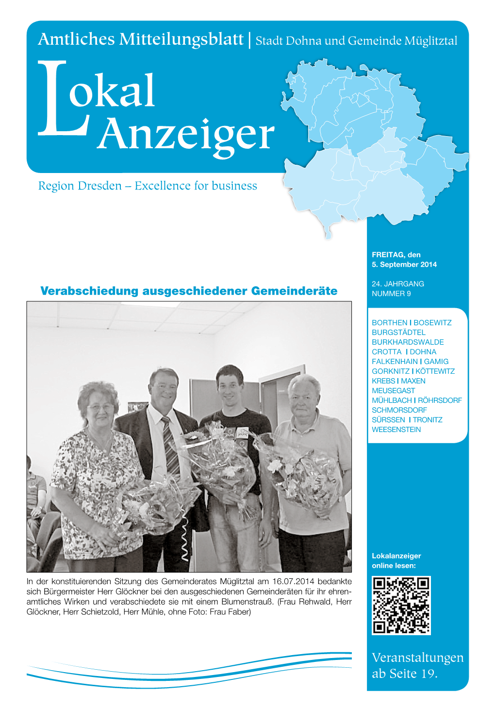 Stadt Dohna Und Gemeinde Müglitztal Okal Anzeiger