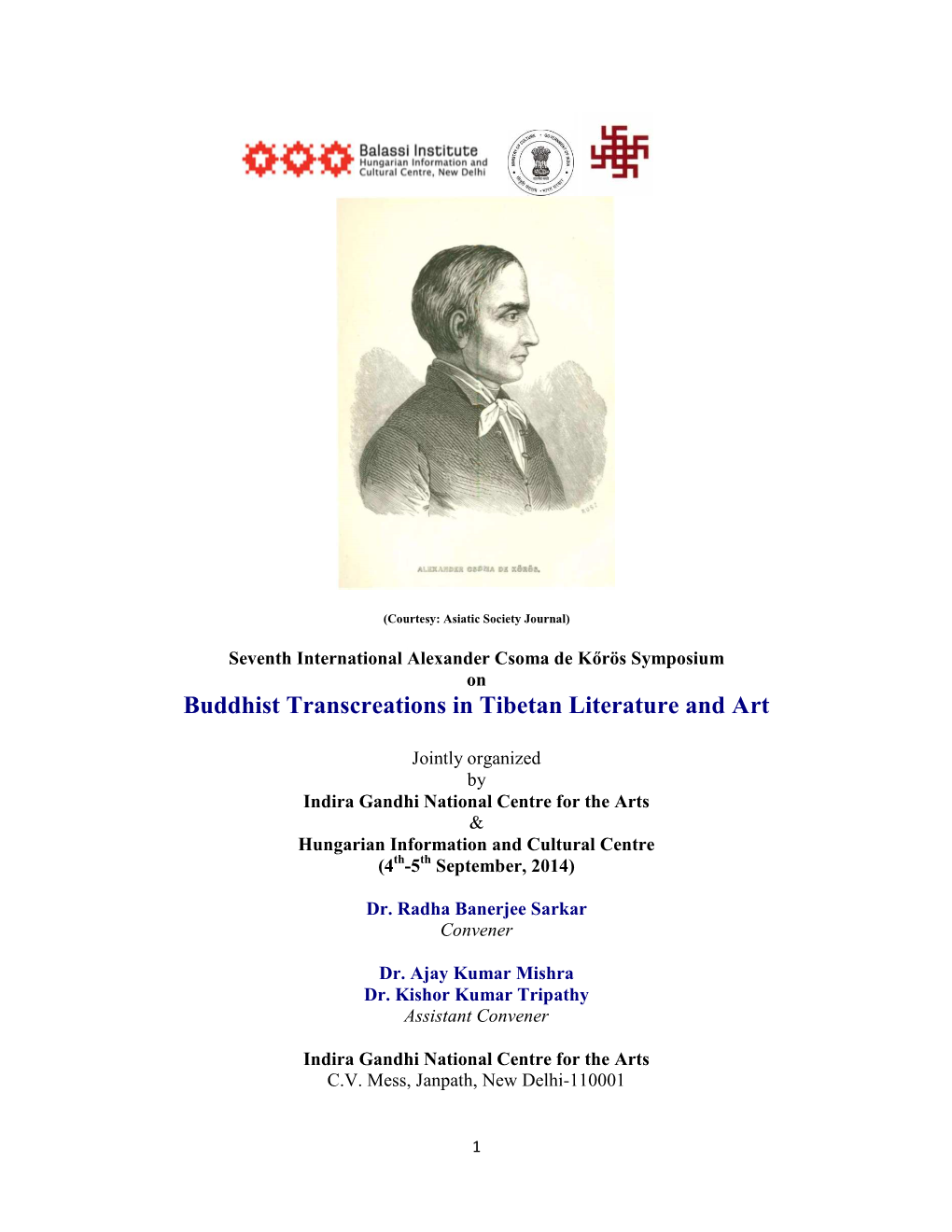Souvenir-'Buddhist Transcreations in Tibetan Literature and Art'