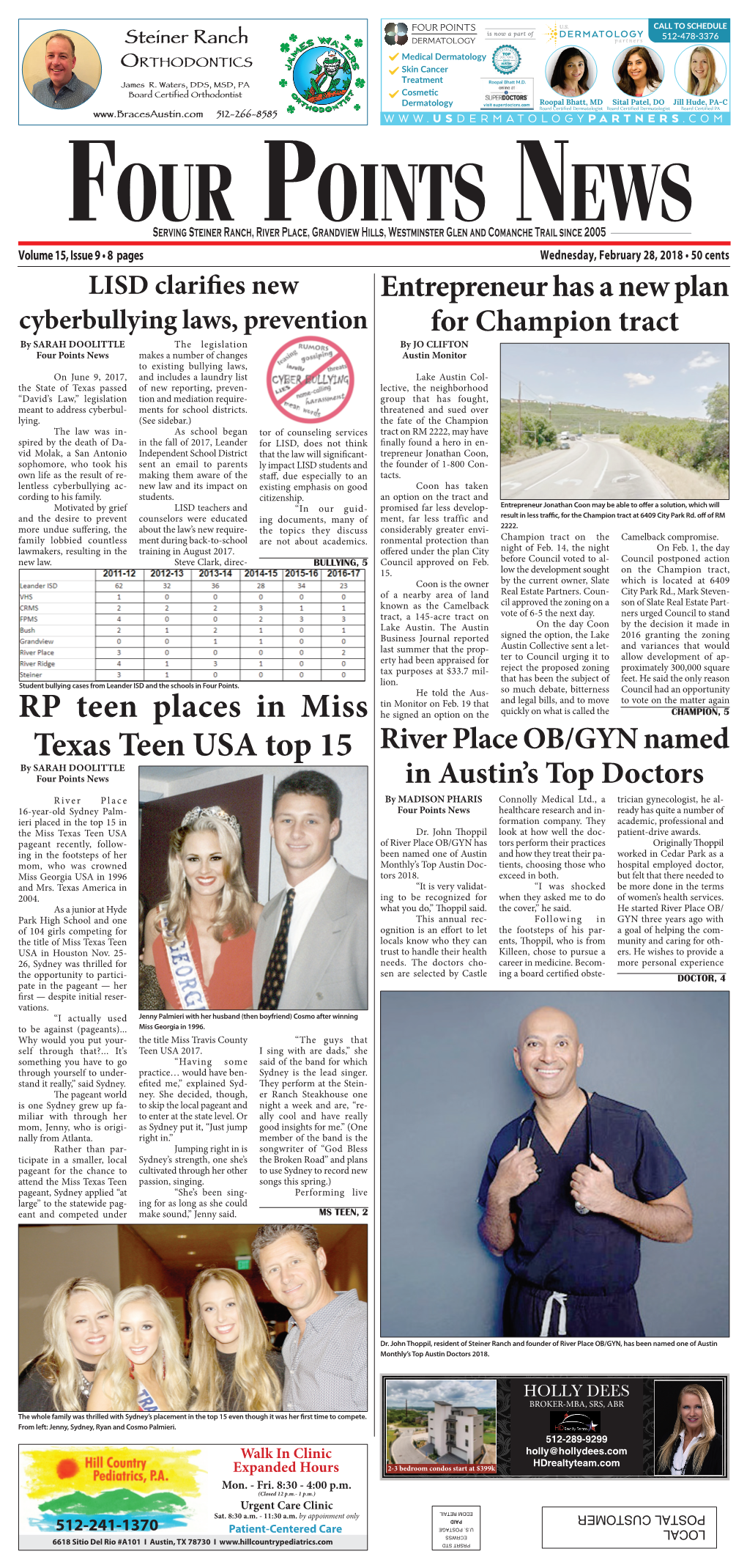 RP Teen Places in Miss Texas Teen USA Top 15