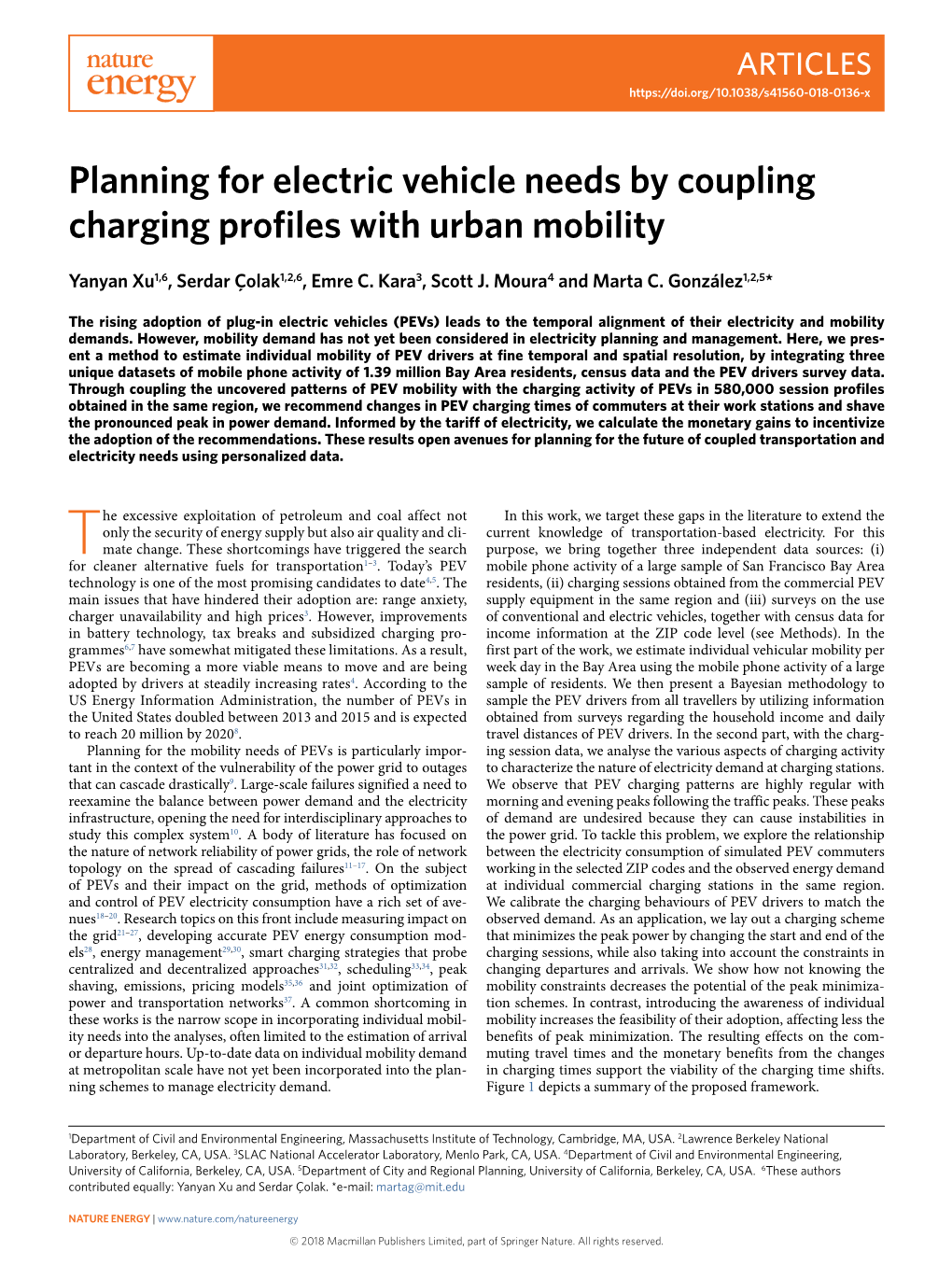 Planning for Electric Vehicle Needs by Coupling Charging Profiles with Urban Mobility