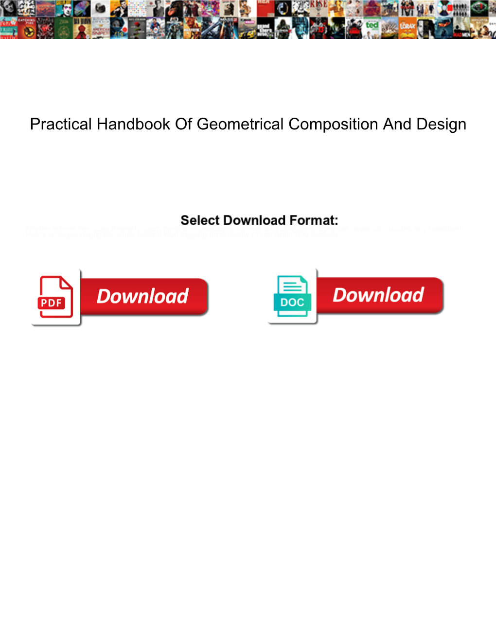 Practical Handbook of Geometrical Composition and Design