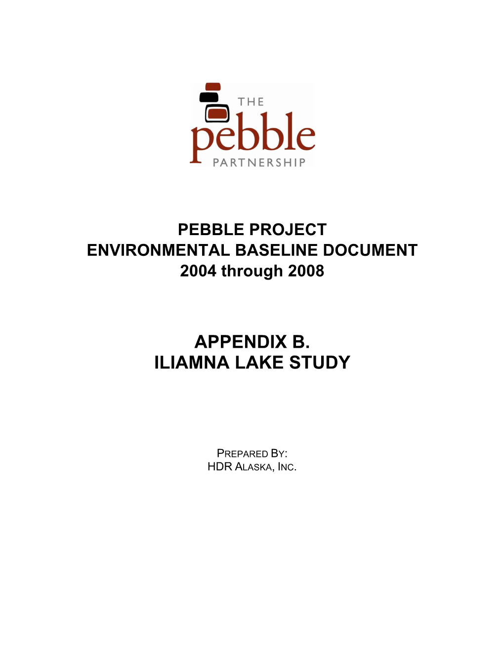 Appendix B. Iliamna Lake Study