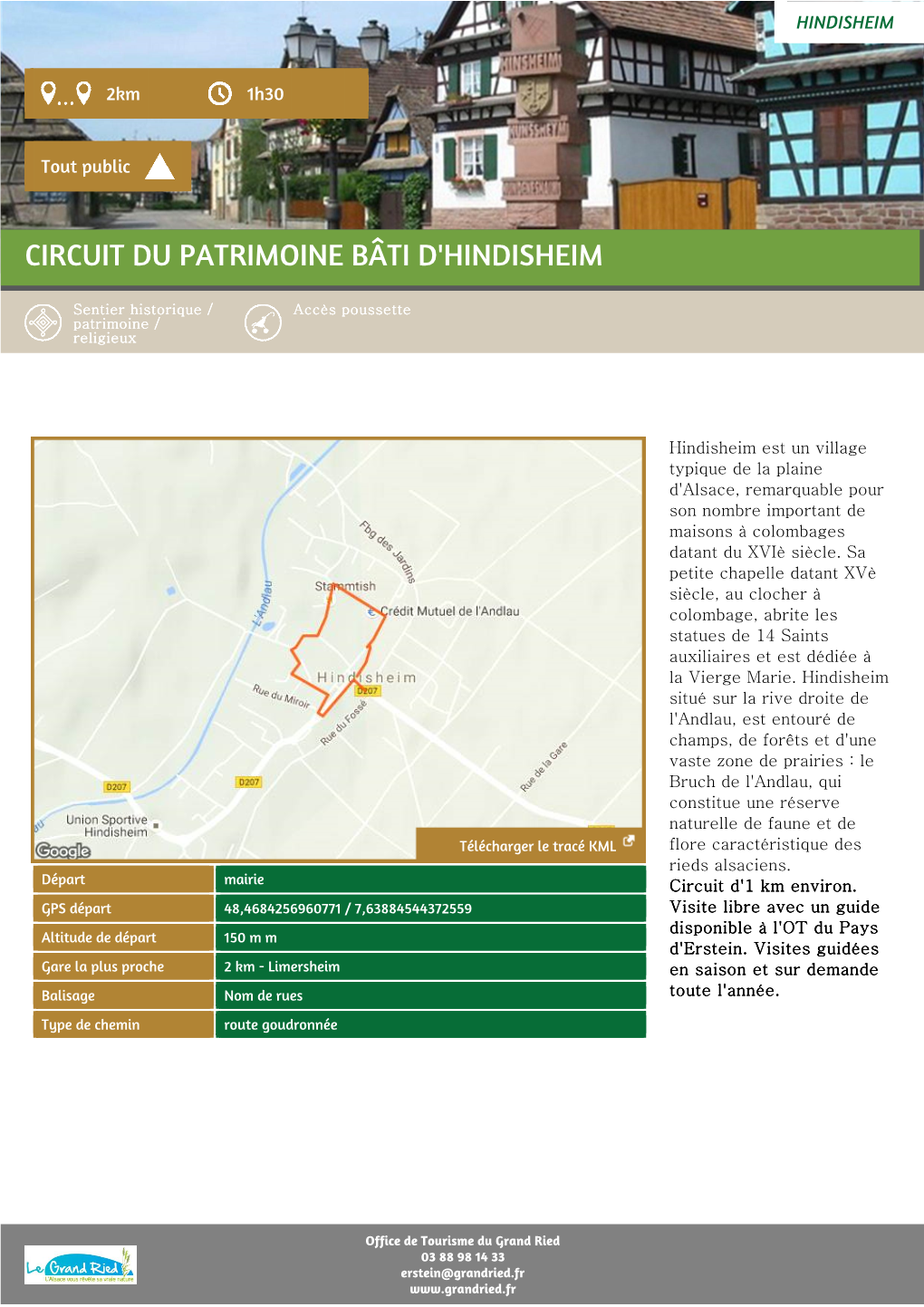 Circuit Du Patrimoine Bâti D'hindisheim