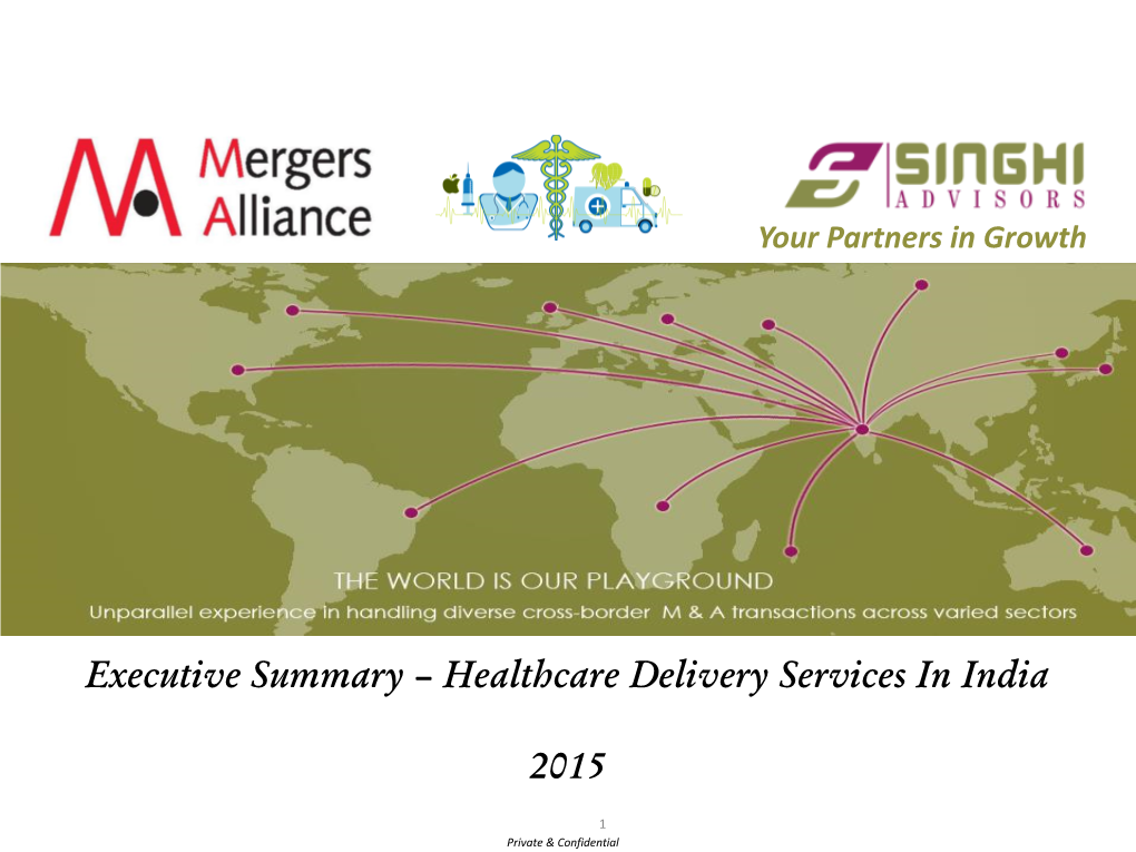 Executive Summary – Healthcare Delivery Services in India 2015