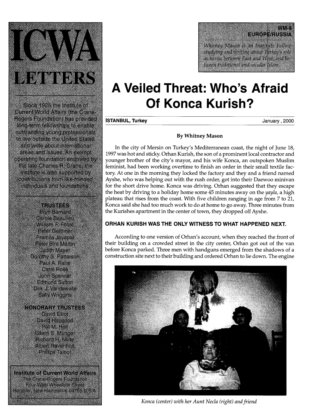 Who's Afraid of Konca Kurish?