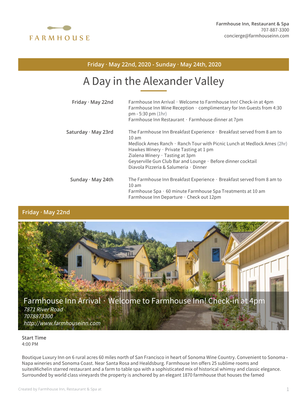 A Day in the Alexander Valley