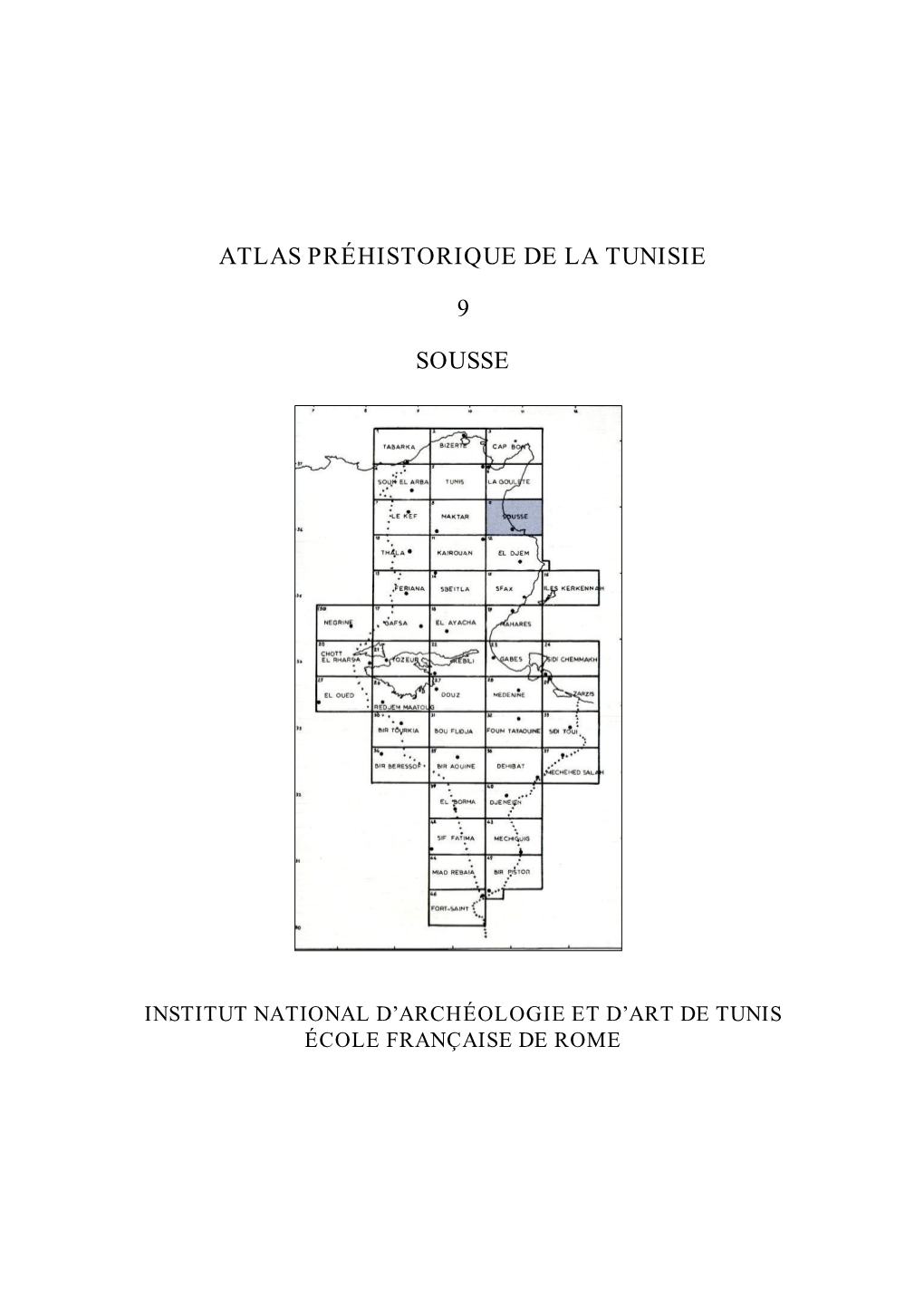 Atlas Préhistorique De La Tunisie 9 Sousse