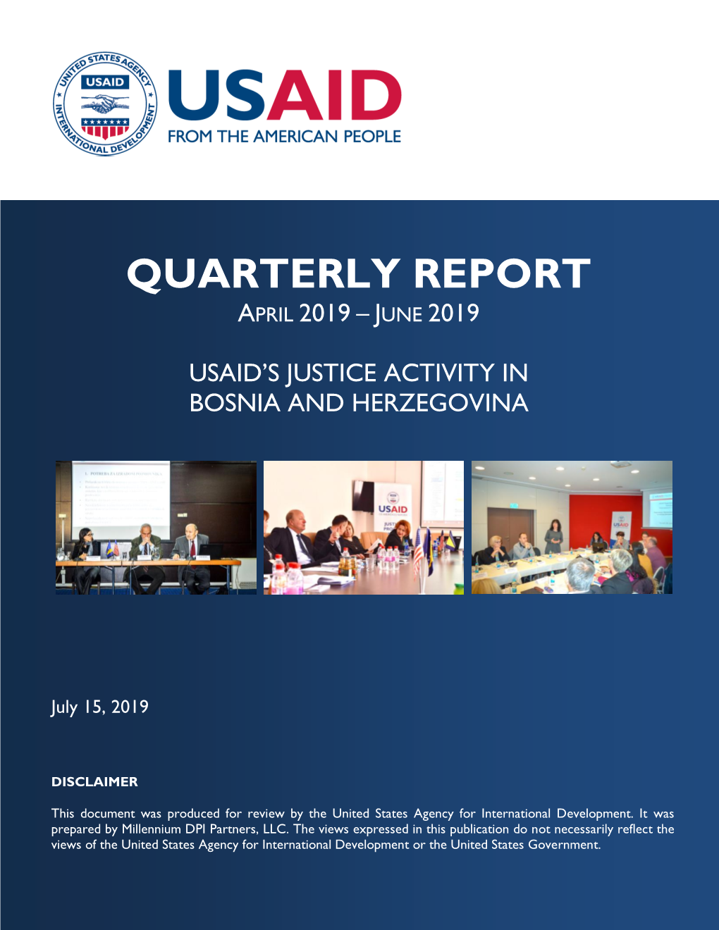 Quarterly Report, April–June 2019